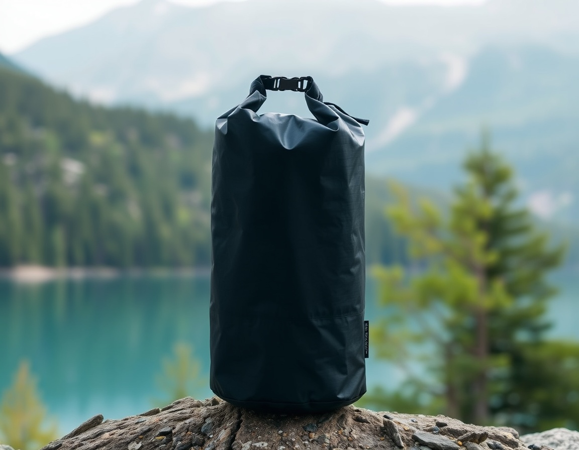 FlexiDry Drybag – Wasserdichter Packsack für Outdoor-Abenteuer schwarzer Drybag
