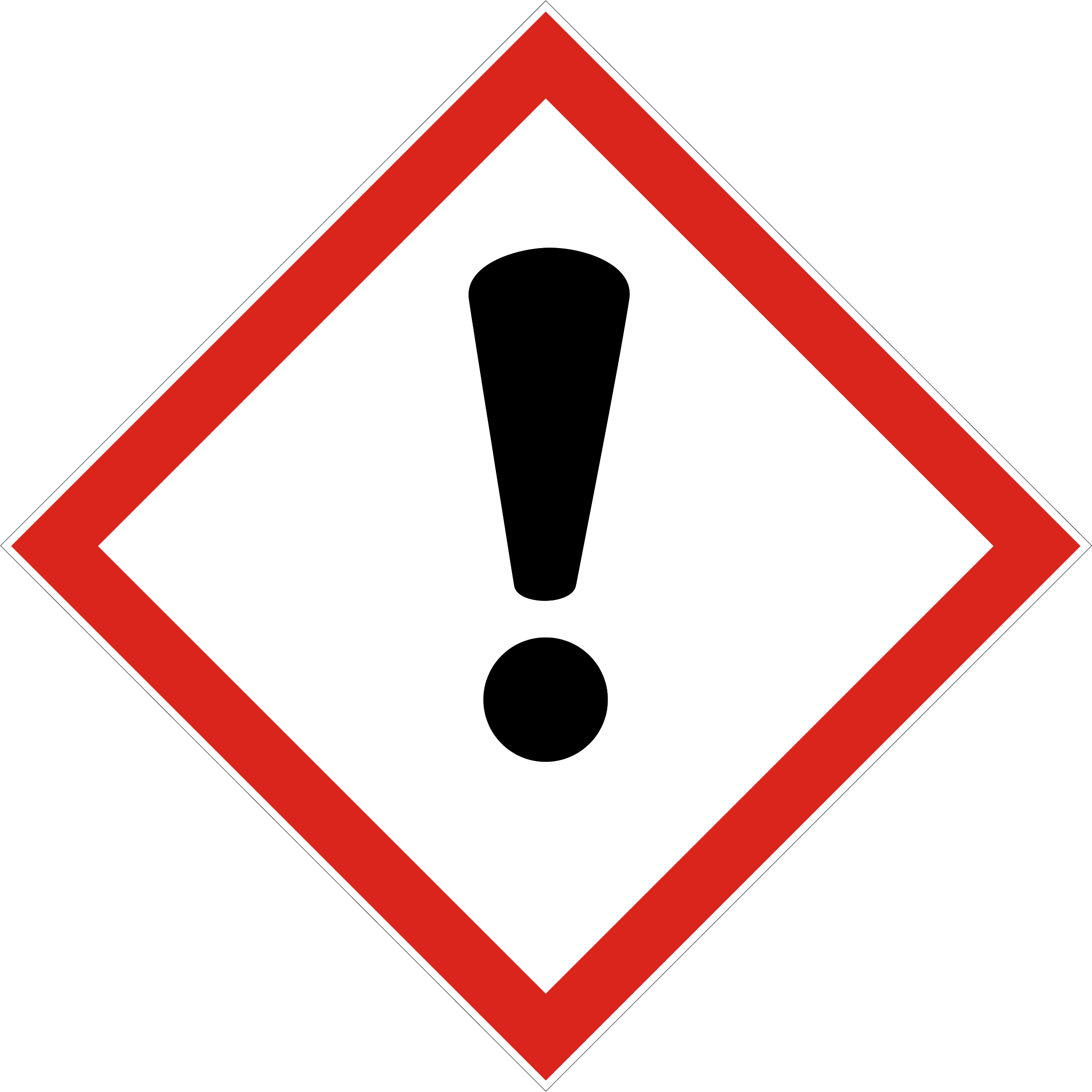 Gefahrenpiktogramm Ausrufezeichen