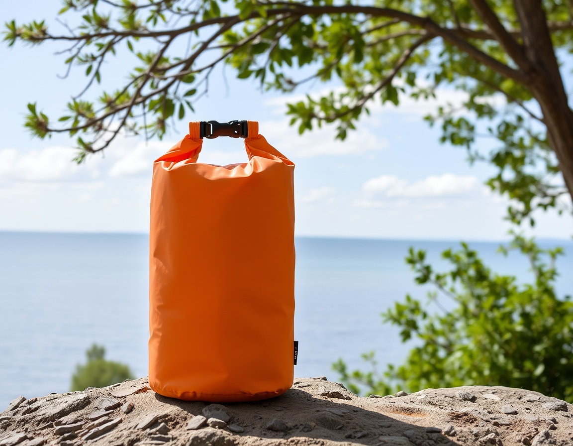 FlexiDry Drybag – Wasserdichter Packsack für Outdoor-Abenteuer orangener Drybag